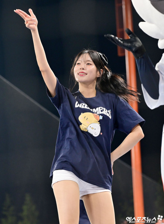 유진경 치어리더 '손 씉 엣지'[엑's HD포토]