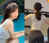 강민경, '극세사' 팔로 근력 자랑했는데…뻥걸이 죄송합니다 [★해시태그]