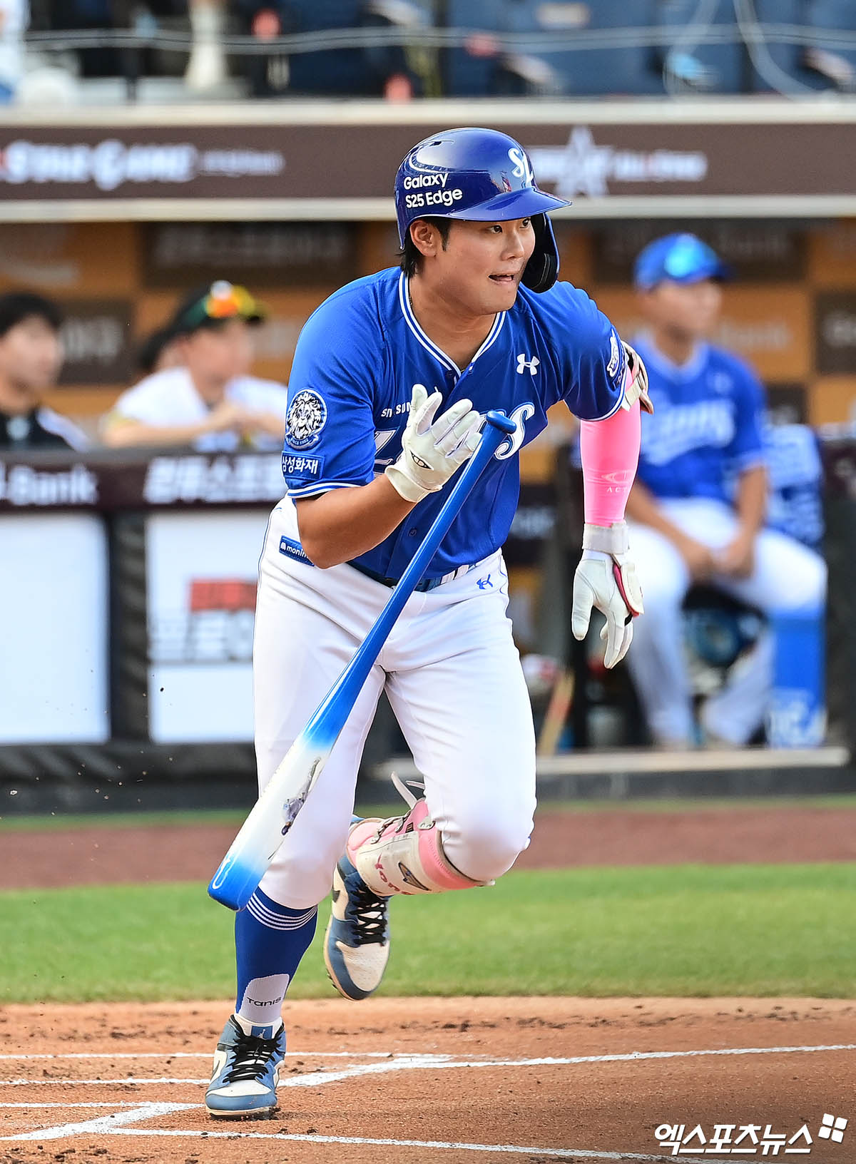 11일 오후 대전한화생명볼파크에서 열린 '2025 신한 SOL Bank KBO 퓨처스 올스타전' 남부리그와 북부리그의 경기, 1회초 2사 2루 남부 이창용이 1타점 적시타를 때려내고 있다. 대전, 박지영 기자