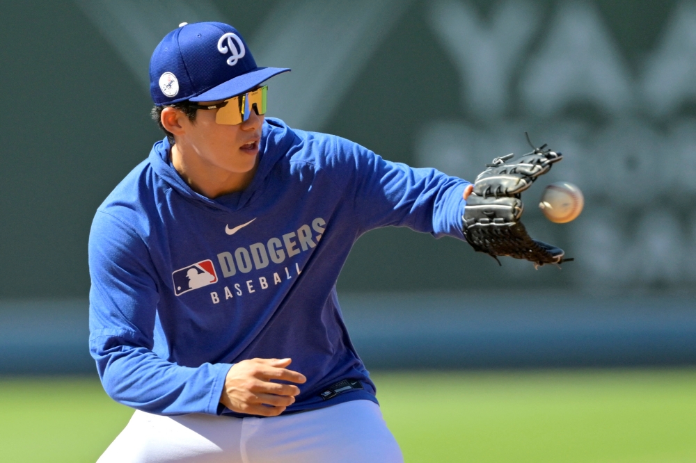 LA 다저스 김혜성이 13일 미국 캘리포니아주 샌프란시스코의 오라클파크에서 열린 2025 미국 메이저리그(MLB) 샌프란시스코 자이언츠와의 원정경기에 7번타자 겸 2루수로 선발 출전했다. 첫 두 타석에서 삼진을 당했으나 6회초 1타점 적시타를 날렸다. Imagn Images 연합뉴스
