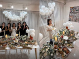 '결혼' ♥김준호가 몇 명이야, 4명?…김지민, 한 상 꽉채운 종류별 음식+브라이덜샤워 현장 공개 [★해시태그]