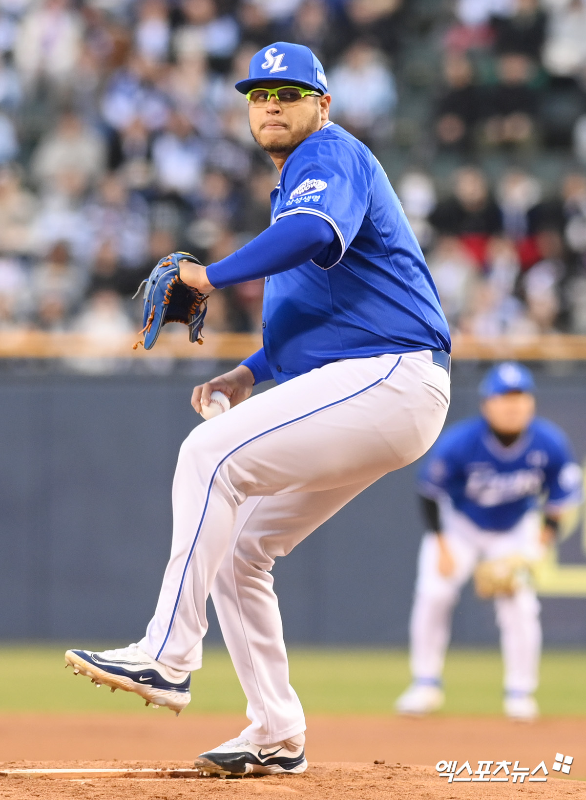 삼성 라이온즈 선발투수 아리엘 후라도가 정규시즌 경기에 등판해 투구하고 있다. 엑스포츠뉴스 DB