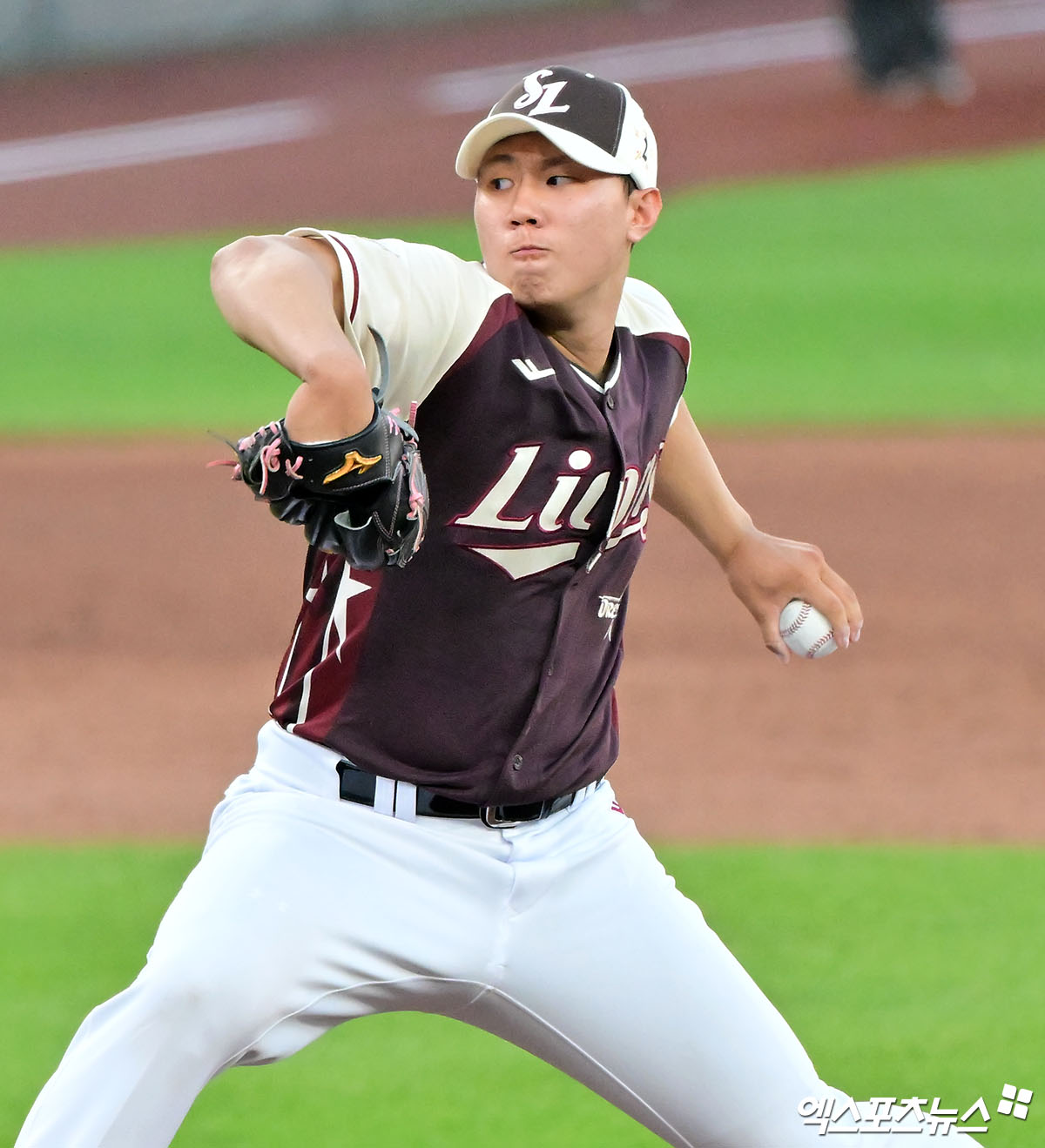 삼성 라이온즈 배찬승이 지난 12일 KBO 올스타전에 등판해 투구하고 있다. 엑스포츠뉴스 DB