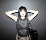 HyunA Shuts Down Pregnancy Rumors with Bold Mesh Look and Confident Pose