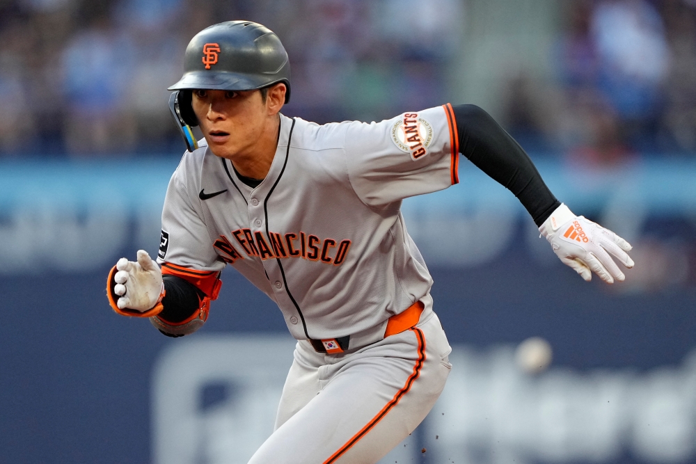 샌프란시스코 자이언츠 외야수 이정후가 22일 미국 조지아주 애틀랜타의 트루이스트파크에서 열린 2025 미국 메이저리그 애틀랜타 브레이브스와의 원정경기에 1번타자 겸 중견수로 선발 출전해 5타수 1안타를 기록했다. Imagn Images 연합뉴스