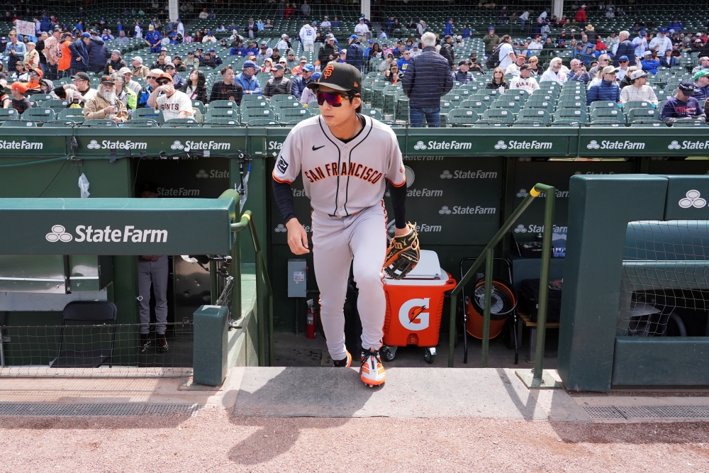 샌프란시스코 자이언츠 외야수 이정후가 22일 미국 조지아주 애틀랜타의 트루이스트파크에서 열린 2025 미국 메이저리그 애틀랜타 브레이브스와의 원정경기에 1번타자 겸 중견수로 선발 출전해 5타수 1안타를 기록했다. AP 연합뉴스