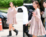 채수빈 출근길 패션 '원피스&부츠 매치도 완벽하게 소화!'