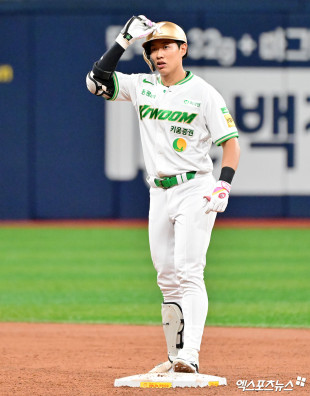 송성문 ‘2루타 쾅’[포토]