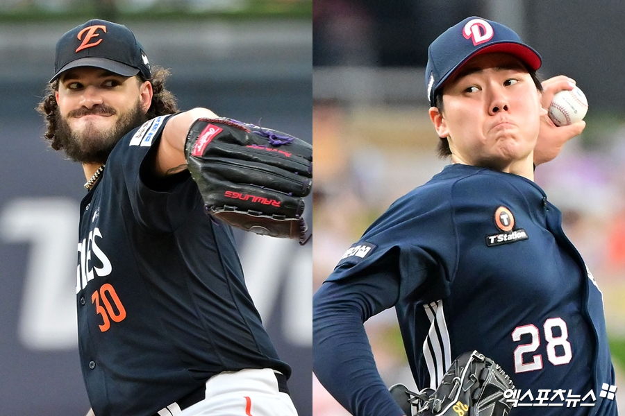 왼쪽부터 한화 이글스 코디 폰세, 두산 베어스 최승용. 엑스포츠뉴스 DB