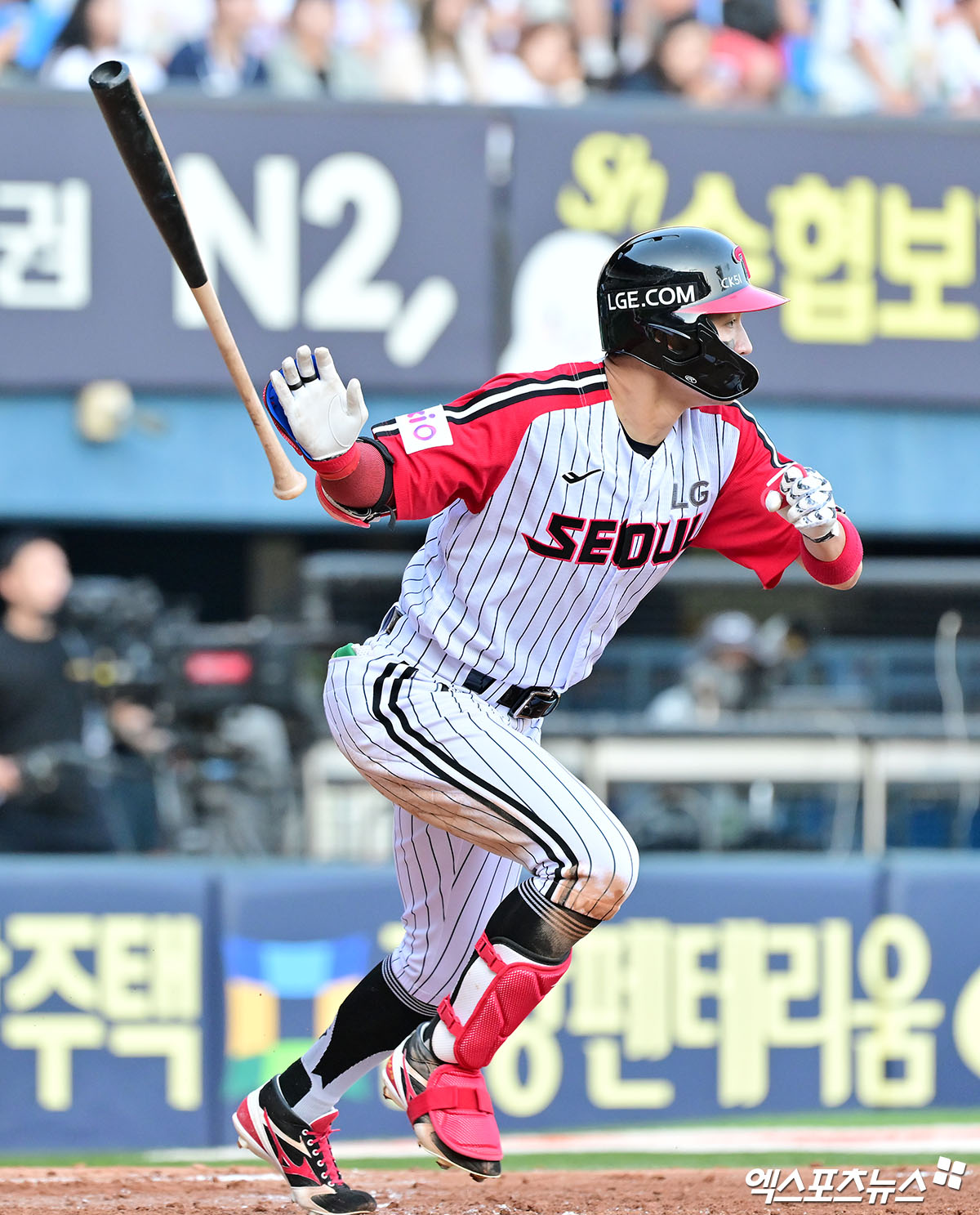 현재 리그 도루 1위를 달리고 있는 LG 트윈스 박해민이 지난 22일에서 24일 광주 KIA챔피언스필드에서 열린 KIA 타이거즈와 원정 3연전에서 타율 0.400(10타수 4안타) 2홈런 5타점 2볼넷으로 맹활약했다. 엑스포츠뉴스 DB