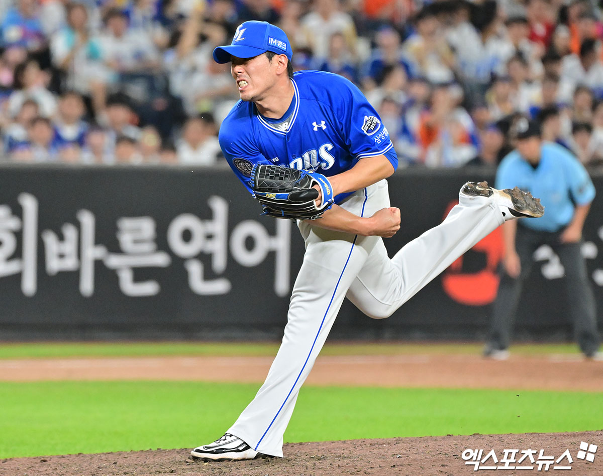 삼성 라이온즈 김재윤. 대전, 김한준 기자