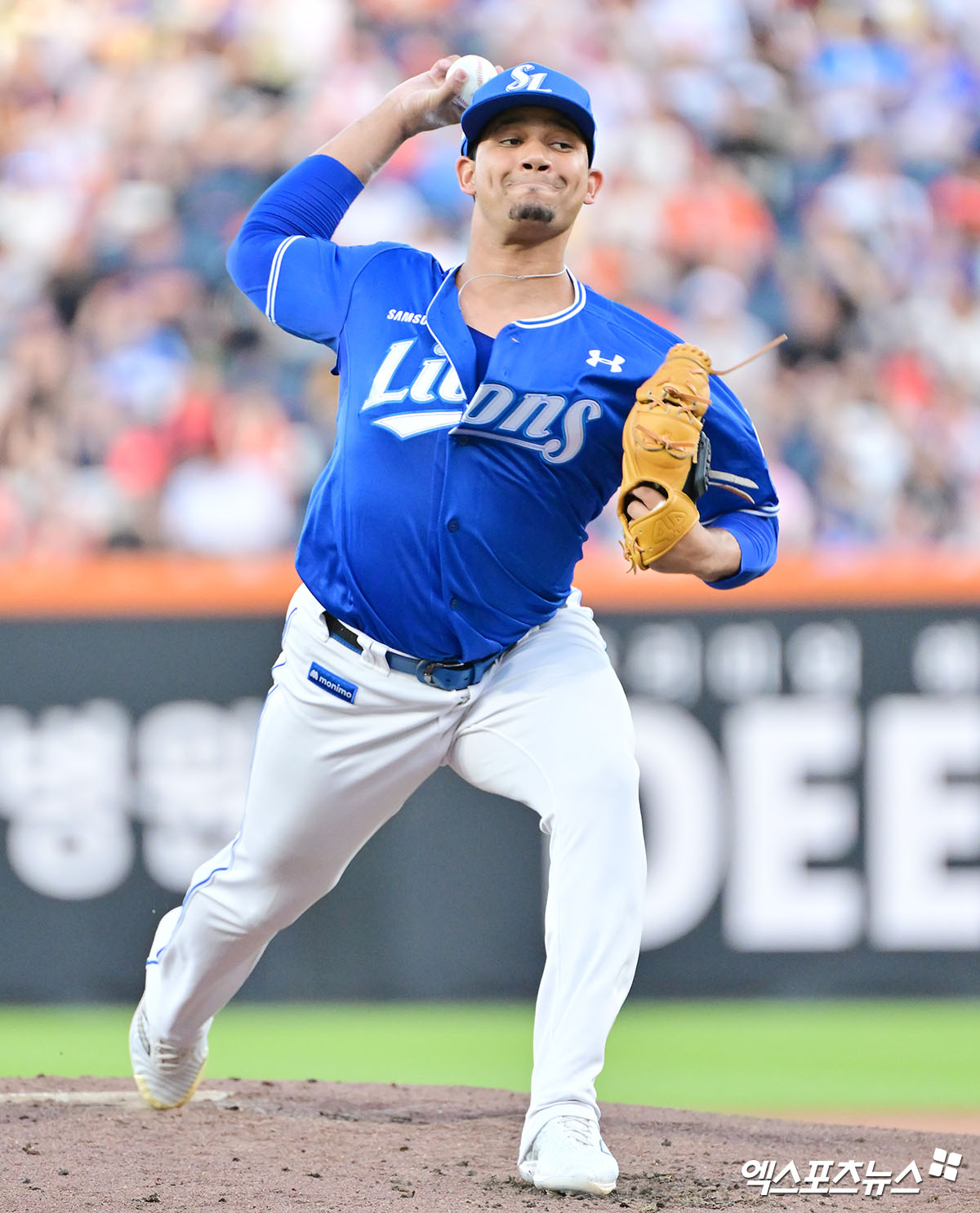 삼성 라이온즈 헤르손 가라비토가 29일 대전 한화 이글스전에 선발 등판해 투구하고 있다. 대전, 김한준 기자