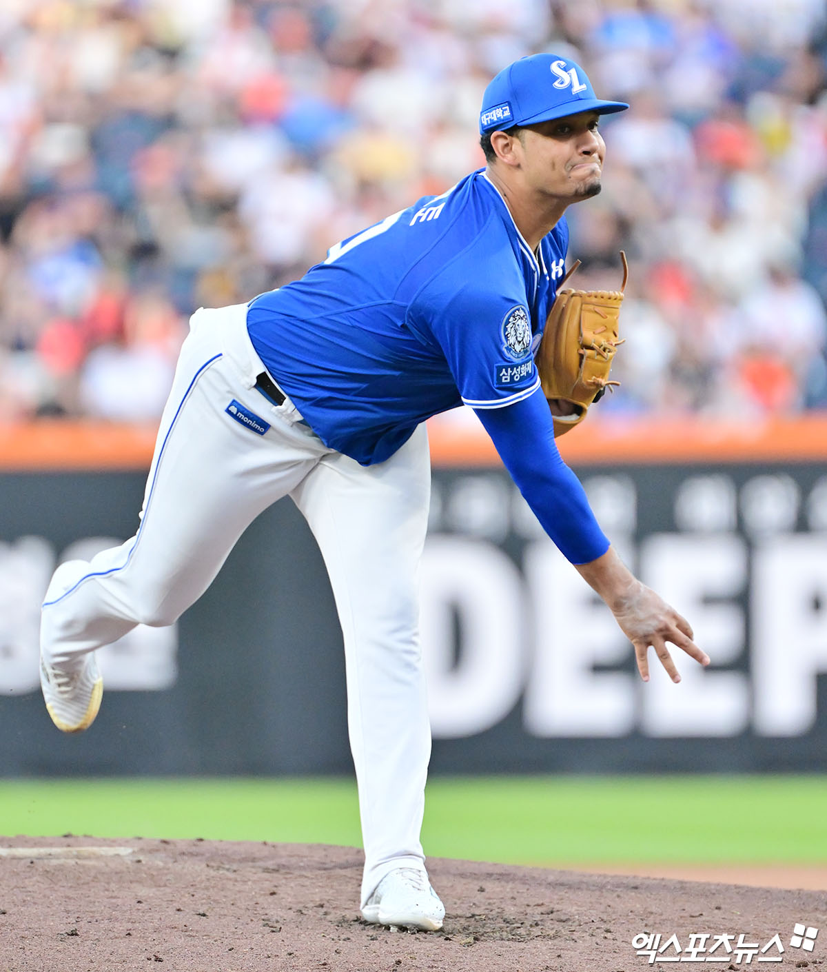 삼성 라이온즈 선발투수 헤르손 가라비토가 29일 대전 한화 이글스전에 선발 등판해 역투하고 있다. 대전, 김한준 기자