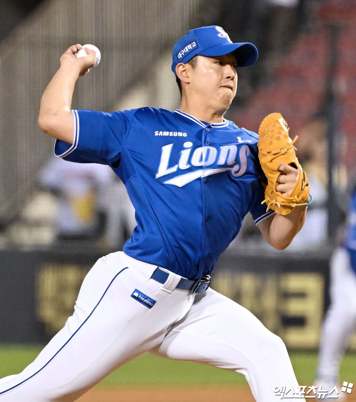 삼성 라이온즈 투수 양창섭이 올해 정규시즌 경기에 구원 등판해 역투하고 있다. 엑스포츠뉴스 DB