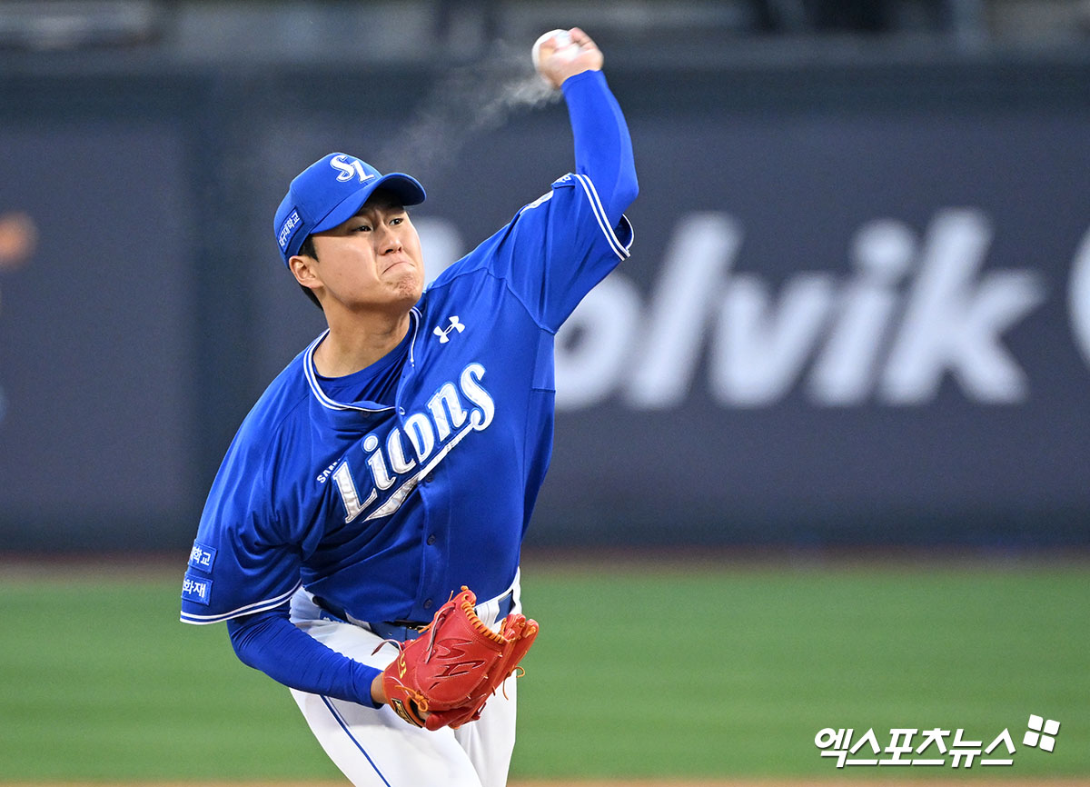 삼성 라이온즈 좌완 선발투수 이승현이 올해 정규시즌 경기에 등판해 투구하고 있다. 엑스포츠뉴스 DB