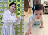 김다예, 90kg→57kg 감량 성공하더니…딸 돌잔치 '벌써 홍보' [★해시태그] 