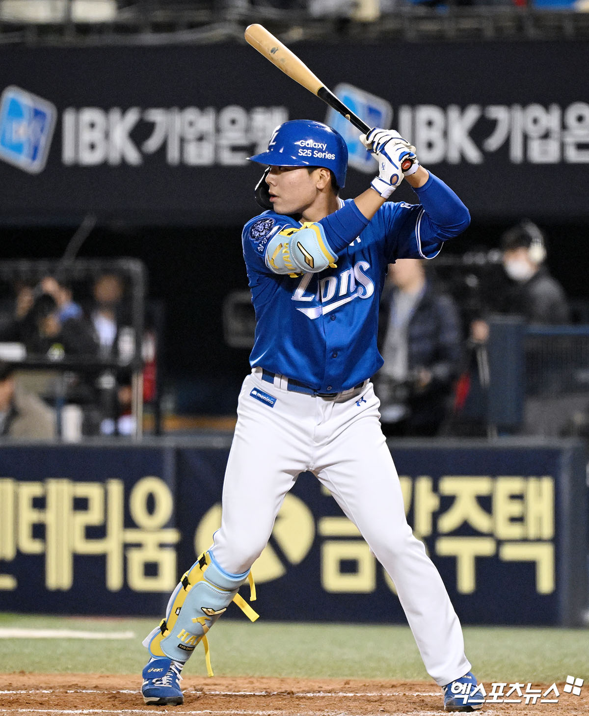 삼성 라이온즈 신인 함수호가 올해 정규시즌 경기에 출전해 타격하고 있다. 엑스포츠뉴스 DB