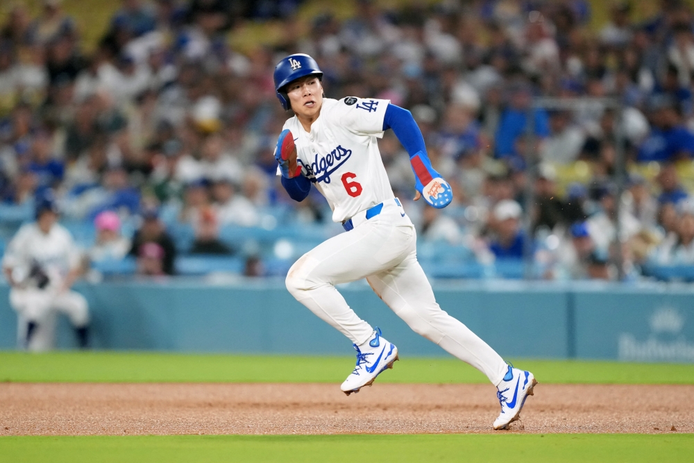 9일(한국시간) 미국 캘리포니아주 로스앤젤레스의 다저스타디움에서 열린 2025 미국 메이저리그(MLB) 콜로라도 로키스와의 홈경기에 2번타자 겸 2루수로 선발 출전해 2타수 무안타 1볼넷을 기록했다. Imagn Images 연합뉴스