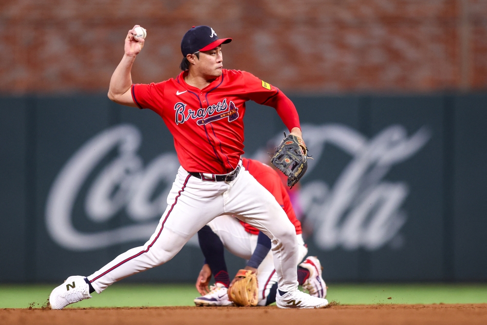 애틀랜타 브레이브스 내야수 김하성이 미국 조지아주 애틀랜타의 트루이스트파크에서 열린 2025 미국 메이저리그(MLB) 휴스턴 애스트로스와의 홈경기에 6번타자 겸 유격수로 선발 출전해 3타수 무안타 1볼넷을 기록했다. Imagn Images 연합뉴스