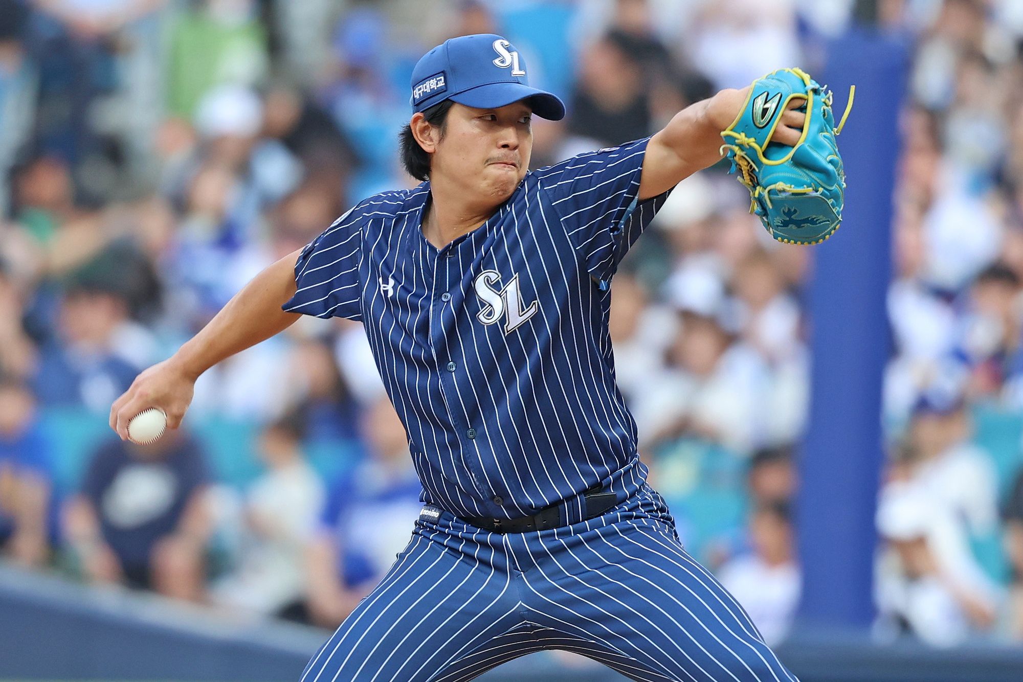 삼성 라이온즈 양창섭이 14일 대구 삼성라이온즈파크에서 열린 2025 신한 SOL Bank KBO리그 KT 위즈와 홈경기에 팀의 두 번째 투수로 구원 등판, 6⅔이닝 무피안타 1사구 5탈삼진 무실점을 기록하고 승리투수가 됐다. 삼성 라이온즈