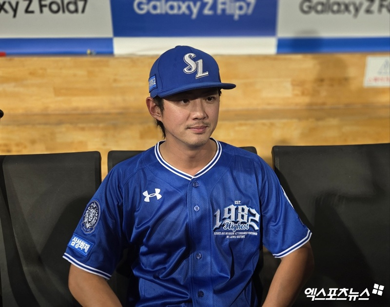 삼성 라이온즈 캡틴 구자욱이 16일 대구 삼성라이온즈파크에서 열린 2025 신한 SOL Bank KBO리그 롯데 자이언츠와의 팀 간 14차전에서 2타수 2안타 2볼넷 2타점 2득점을 기록, 팀 승리를 이끌었다. 사진 엑스포츠뉴스