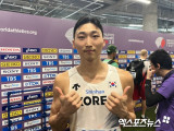 [단독인터뷰] 우상혁 조언 받은 세단뛰기 유규민 후회 없이 하라고 했는데…보답 못해 아쉬워 (도쿄 현장)