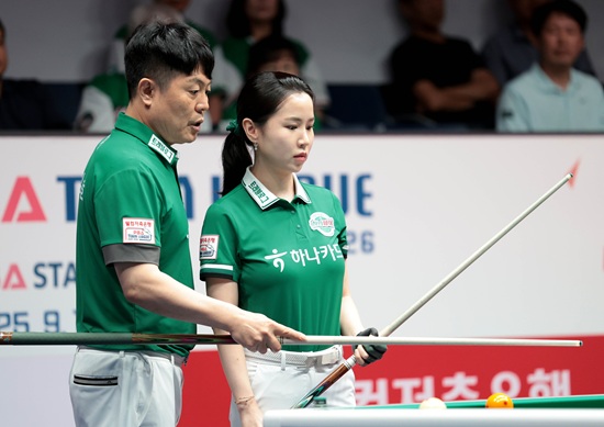 하나카드 김경호, 김진아. PBA