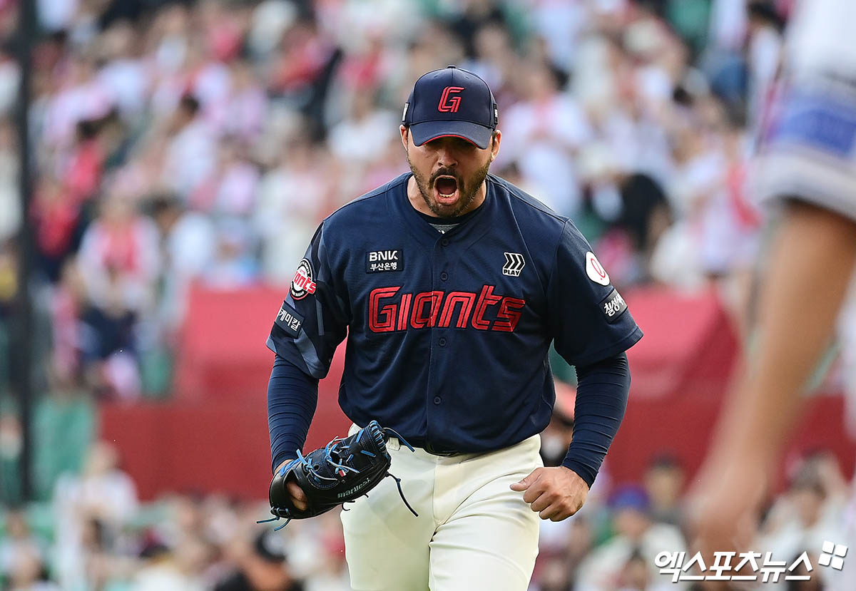 팔꿈치 통증을 호소했던 롯데 자이언츠 외국인 투수 알렉 감보아가 오는 19일 창원 NC 다이노스전에 선발투수로 나설 예정이다. 사진 엑스포츠뉴스 DB