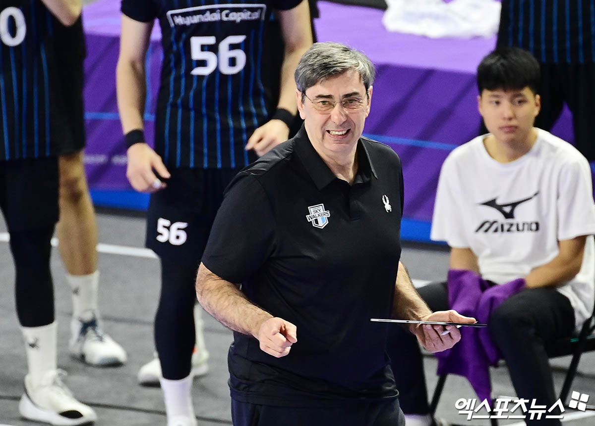 필립 블랑 현대캐피탈 감독. 사진 엑스포츠뉴스 DB