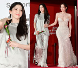 한소희, 파격적인 드레스 선택…'노출 有' 전종서와 달라 "세상 편해 보여" (엑's 이슈)[BIFF 2025]