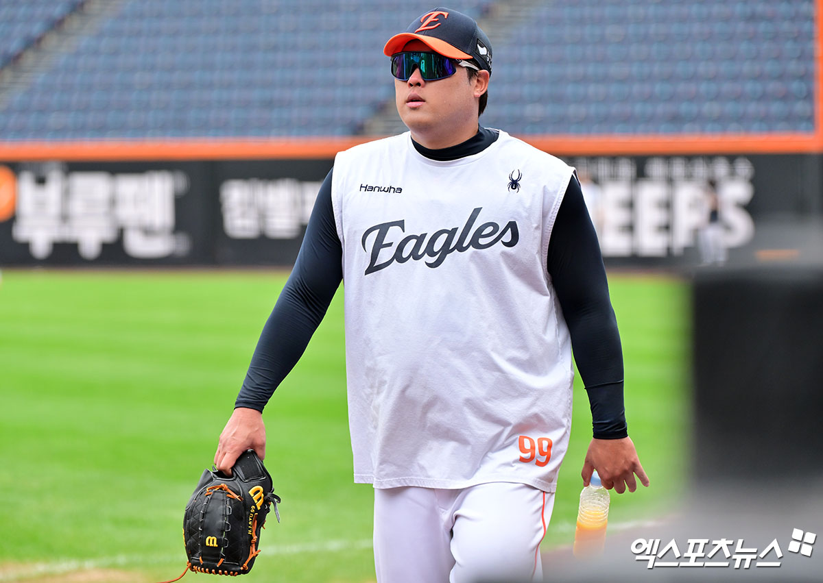 지난해 한화 이글스 복귀 후 류현진재단을 설립한 류현진. 사진 엑스포츠뉴스 DB