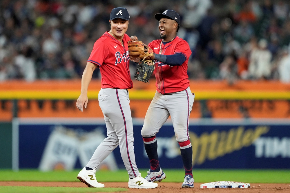 20일(한국시간) 미국 미시간주 디트로이트의 코메리카파크에서 열린 2025 미국 메이저리그(MLB) 애틀랜타 브레이브스와 디트로이트 타이거즈의 경기, 애틀랜타 김하성이 6번타자 겸 유격수로 선발 출전해 5타수 1안타(1홈런) 2타점을 기록했다. AP 연합뉴스