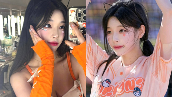 치어리더 조연주가 유니폼을 입고 찍은 사진을 공개했다.