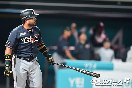 2016~2017년 KBO리그 한화 이글스에서 뛰었던 도미니카공화국 출신 외국인 타자 윌린 로사리오. 사진 엑스포츠뉴스 DB