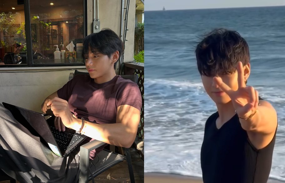 V revelou sua vida cotidiana natural. Foto = V's SNS