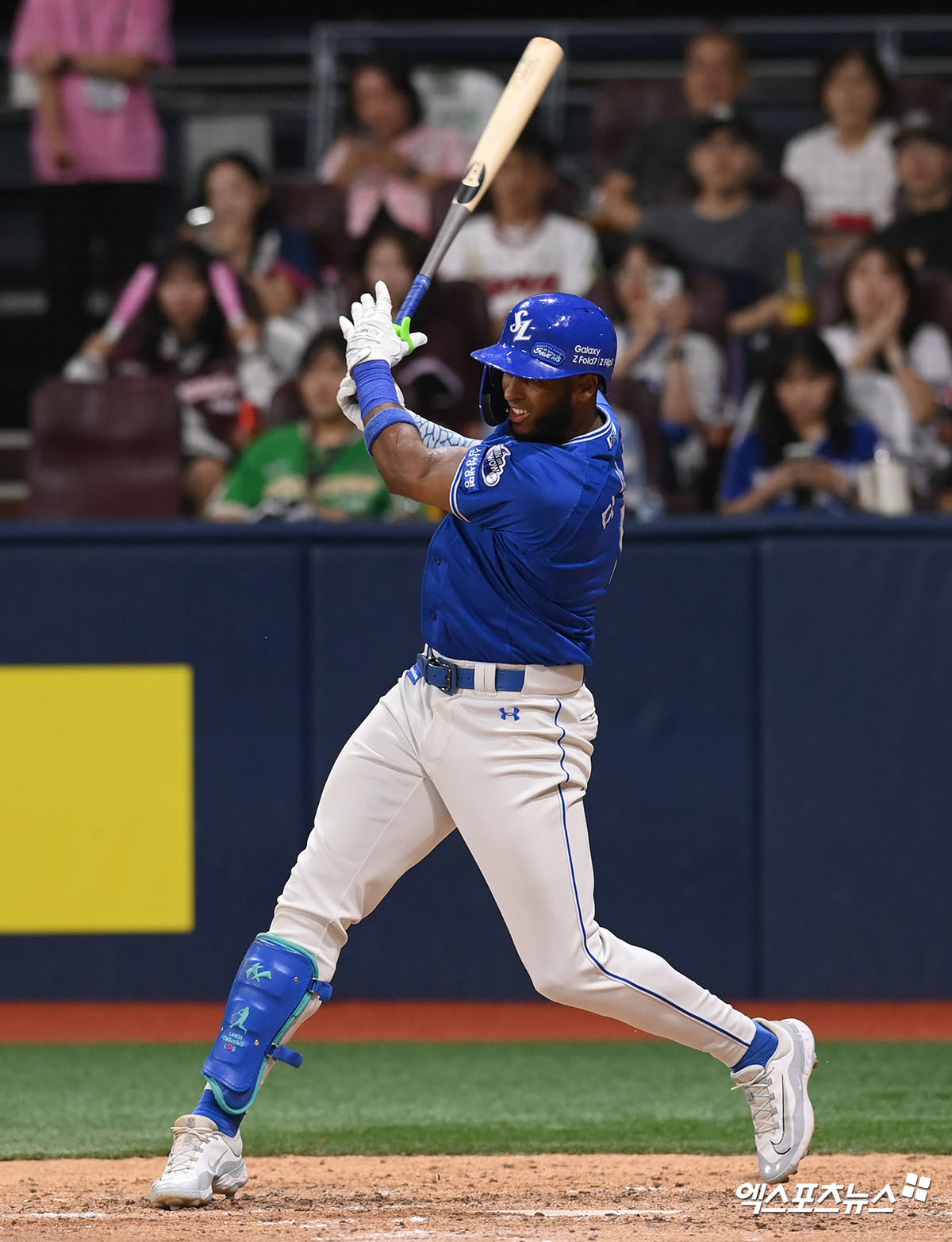삼성 라이온즈 외국인 타자 르윈 디아즈가 28일 서울 고척스카이돔에서 열린 2025 신한 SOL Bank KBO리그 키움 히어로즈와의 팀 간 16차전에서 결승타를 기록했다. 사진 고아라 기자