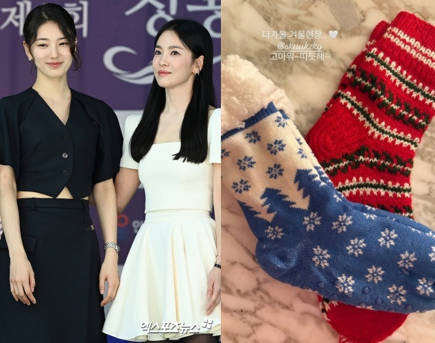 (왼쪽부터) 수지와 송혜교 / 송혜교 SNS.