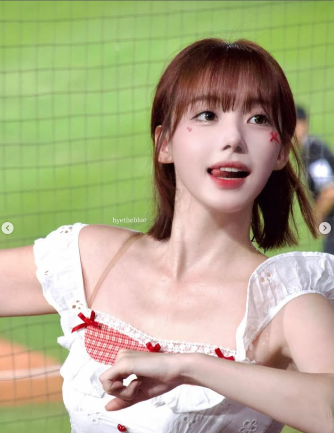 치어리더 하지원이 SNS에 직캠샷을 공개했다.