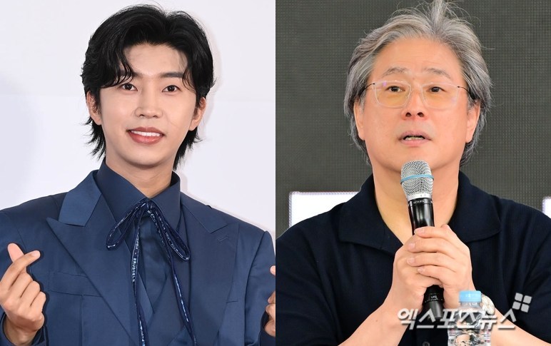 임영웅(왼쪽), 박찬욱 감독(오른쪽)