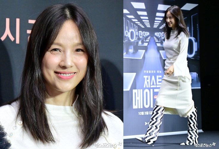 '저스트 메이크업' 제작발표회에 참석한 이효리.