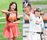 [단독] 김연정 치어리더, 4살 연하 ♥야구선수 하주석과 결혼…한화이글스 겹경사 (종합)
