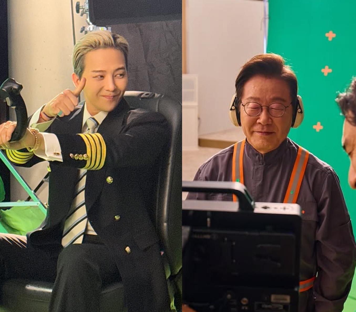 이재명 대통령과 가수 지드래곤.