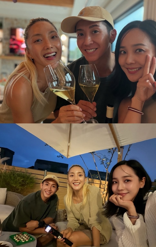 바다, 유진, 브라이언. 사진=바다 계정