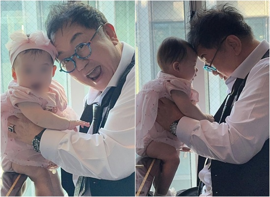 이수민 계정 속 이용식과 손녀