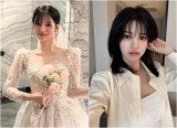 '유병재♥' 안유정, 깜짝 웨딩드레스 자태…'한소희 닮은꼴' 납득 [★해시태그]