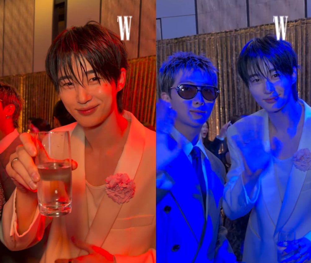 배우 변우석과 BTS(방탄소년단) 멤버 RM.