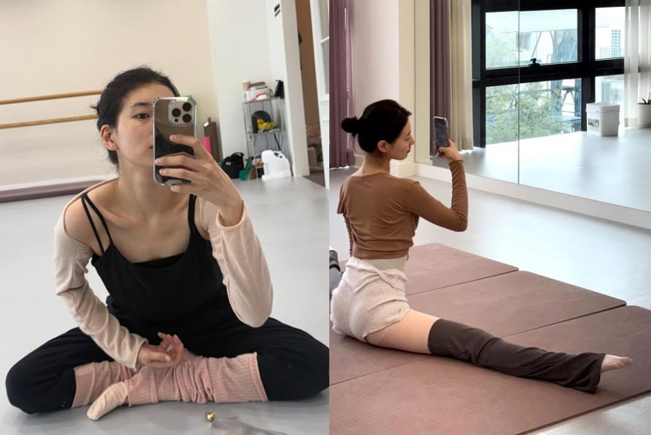 '발레 인증샷'을 남긴 수지. 사진=수지 SNS