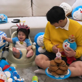 심형탁, '치명적 뒤태' 子 하루와 보낸 '최애' 생일…"소원 이뤘다" [★해시태그]