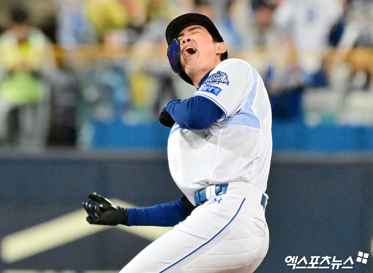 삼성 라이온즈 캡틴 구자욱이 지난 24일 한화 이글스와의 플레이오프 5차전 종료 후 선수단을 향해 고마운 마음을 전했다. 사진 엑스포츠뉴스 DB