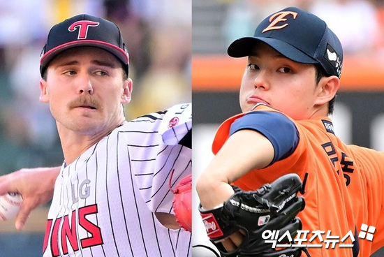 LG 트윈스와 한화 이글스의 한국시리즈 1차전 선발 맞대결은 앤더스 톨허스트와 문동주로 결정됐다. 플레이오프에서 한 차례 4이닝 선발 등판한 류현진이 아닌 두 차례 긴 불펜 등판을 소화한 문동주가 선봉장으로 나서는 깜짝 기용이다. LG와 한화는 오는 26일 서울 잠실야구장에서 2025 신한 SOL 뱅크 KBO 한국시리즈 1차전을 치른다. LG는 시즌 85승56패3무로 정규시즌 1위에 올라 한국시리즈에 직행했다. 한화는 시즌 83승57패4무로 정규시즌 2위에 올라 플레이오프에 오른 뒤 삼성을 물리쳤다. 엑스포츠뉴스DB